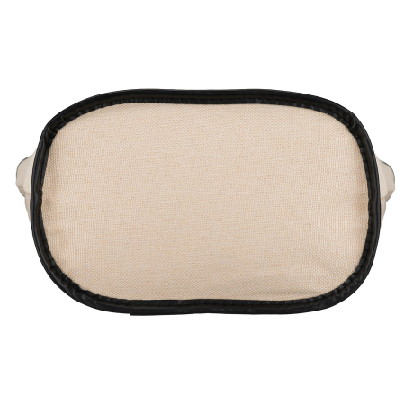 Geantă cosmetică din material sintetic bej și negru, cu mânere și închidere cu fermoar - Peterson PTR-PTN KOS-DA-15-3460 B [8]