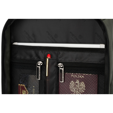 Borsetă mare de damă bleumarin, geantă crossbody din piele ecologică, Peterson PTR-PTN SSY-3-F19 NAVY [3]