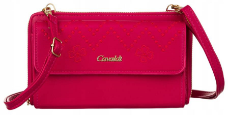 Poșetă-portofel elegant cu curea lungă - 4U Cavaldi PTR-M-13-1286 MAGENTA [1]