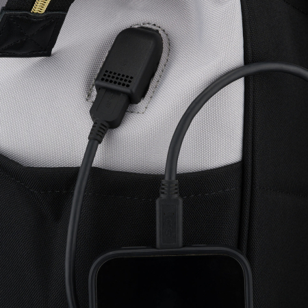 Rucsac de damă din poliester gri și negru, perfect pentru bagaj de mână - Peterson PTR-PTN ALFA BL-BL [12]