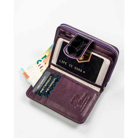 Portofel dama din piele naturala Peterson PTR-PTN PS115-FDS PURPLE [7]
