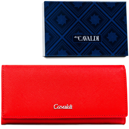 Portofel din piele pentru femei Cavaldi PTR-GD22-SFK-7526 RED [1]