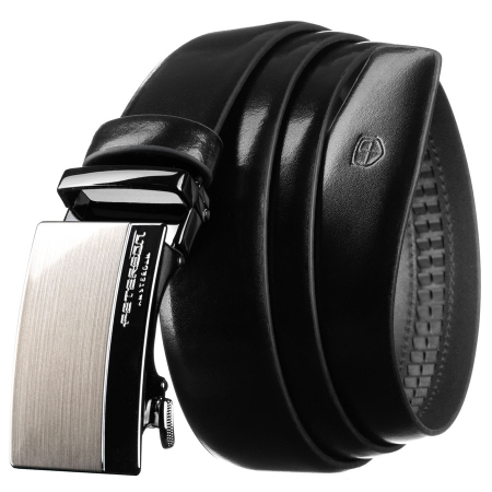  Belts - Curea din piele naturala pentru barbati Peterson PTR-PTN A012 BLACK