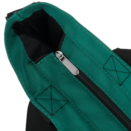 Geantă mare de damă, din poliester, verde închis, cu mânere și curea detașabilă - Peterson PTR-PTN TZ15605D-1006 D. [6]