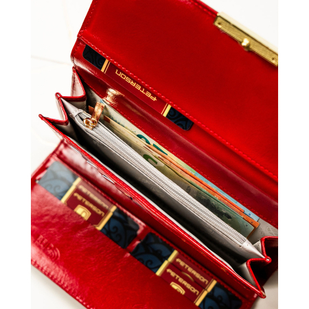 Portofel din piele pentru femei Peterson PTR-PTN 006-CUB-9143 RED [6]