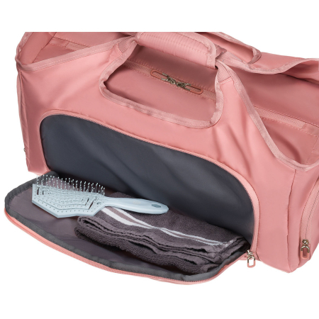 Geantă de voiaj sport din poliester roz cu închidere cu fermoar - Peterson PTR-PTN 24480 D.PINK-D.P [8]