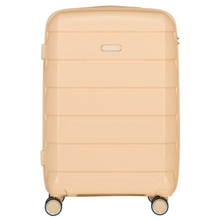 Valiză mare din polipropilenă, bej, cu mâner telescopic retractabil și lacăt cu combinație - Peterson PTR-PTN HPP-01-W-L-1860 [4]