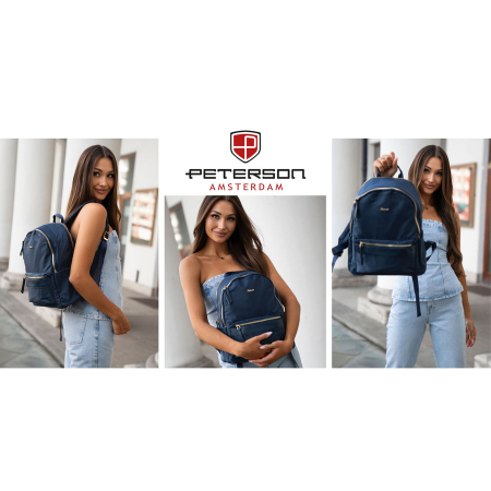 Rucsac de damă cu două compartimente - Peterson PTR-PTN JN-11-0153 NAVY [9]