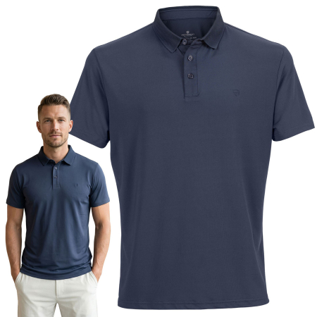 Produse noi - Tricou polo albastru pentru bărbați, mărimi de la M la XL - Peterson