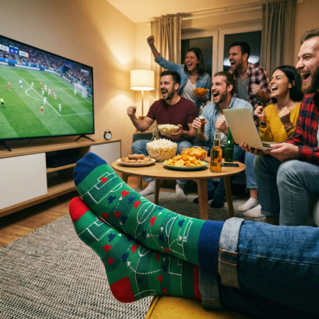 Set de șosete bărbătești cu motiv de fotbal, mărimile 38-44 - Peterson PTR-PTN SML-S3W-FB-38-44 [11]