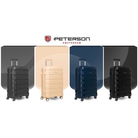 Set de valize bej din polipropilenă cu mânere extensibile - Peterson PTR-PTN HPP-01-SET3-1839 [25]