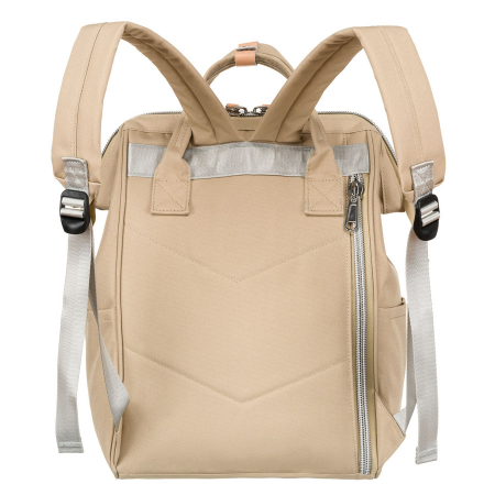 Rucsac de călătorie pentru femei din poliester, de culoare bej, cu bretele reglabile - Peterson PTR-PTN BETA BEIGE [5]
