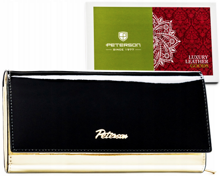 Portofele Dama - Portofel dama din piele naturala Peterson PTR-PTN 1N-409-3920 BL