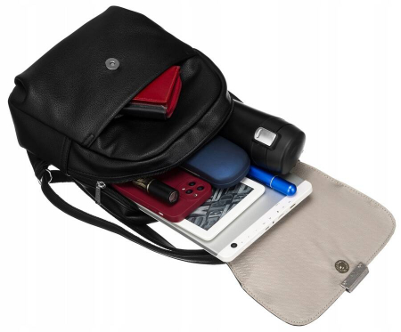 Rucsac clasic de dama din piele ecologica - Peterson PTR-PTN 6739-0227 BL [6]