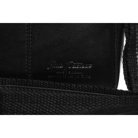 Geantă de umăr bărbătească din piele neagră cu fermoar și clemă magnetică - Peterson PTR-PTN 512-TUM-0550 BLA [4]