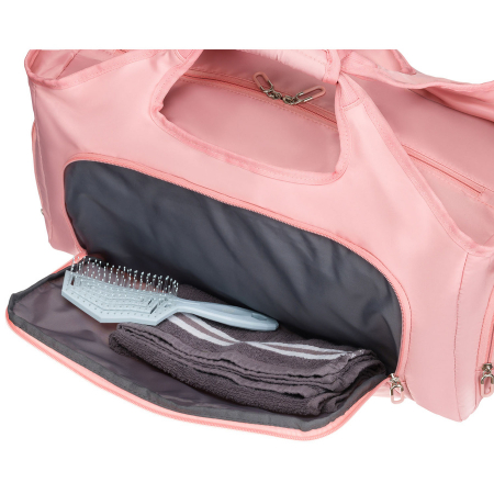 Geantă de weekend roz din poliester cu închidere cu fermoar - Peterson PTR-PTN 24480 PINK-PINK [8]