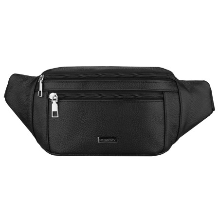 Borsetă bărbătească neagră din piele naturală, cu o singură compartimentare - Rovicky PTR-R-ST7-06-7625-BLACK [1]