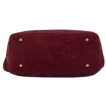 Geantă mare de damă tip shopper din piele ecologică bordo, cu un singur compartiment - Peterson PTR-PTN TOR-ALE-25 BURGU [8]