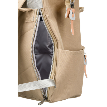 Rucsac de călătorie pentru femei din poliester, de culoare bej, cu bretele reglabile - Peterson PTR-PTN BETA BEIGE [12]