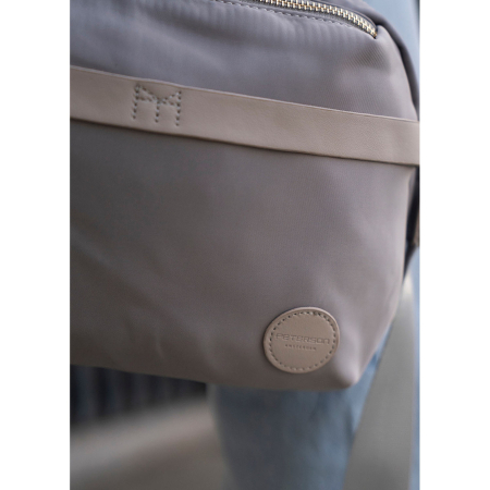 Geantă de damă gri din nailon cu închidere cu fermoar - Peterson PTR-PTN JN-13-0269 GRAY [8]