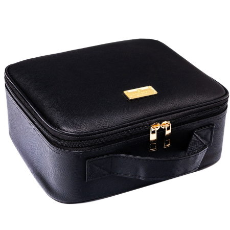 Cutie de bijuterii neagră din piele ecologică, închisă cu fermoar - Peterson PTR-PTN SZK-10-7818 BLAC [3]