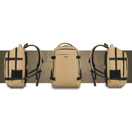 Rucsac de călătorie mare, kaki, cu spațiu pentru laptop, două compartimente - Peterson PTR-PTN HY242-7055 KHAKI [13]