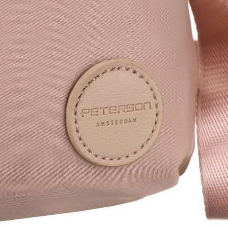 Geantă de damă din nylon roz cu închidere cu fermoar - Peterson PTR-PTN JN-13-0276 PINK [12]
