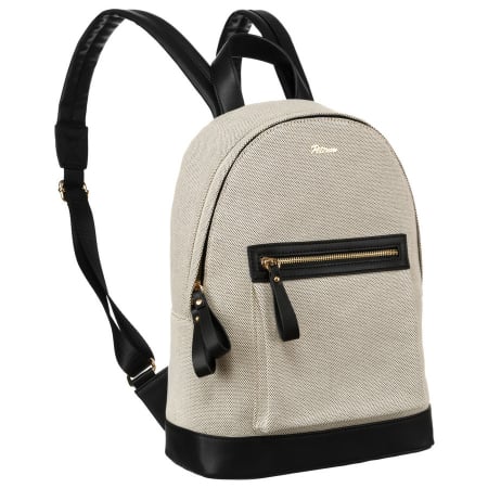 Import - Rucsac mare, urban, pentru femei, de culoare bej, din pânză Peterson PTR-PTN CAN-05 NAT-BLACK
