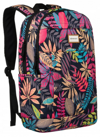 Rucsac clasic de damă din poliester cu model de plante - Rovicky R-PST-9343 10 [1]