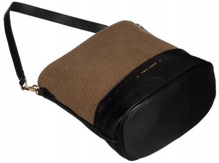 Geanta de dama din piele ecologica cu bareta detasabila - David Jones PTR-6877-2 KHAKI [7]