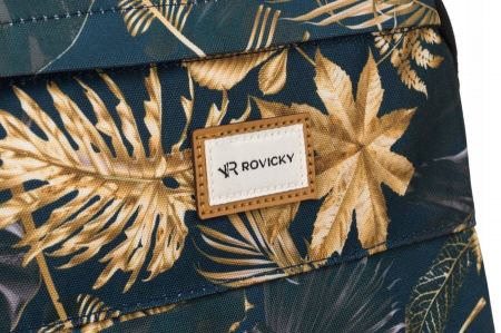 Rucsac clasic de damă din poliester cu model de plante - Rovicky PTR-R-PST-9268 02 [4]