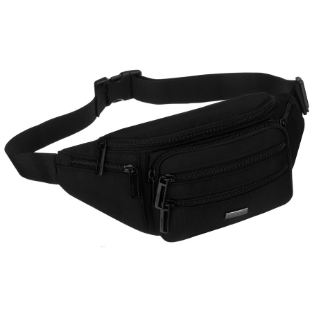 Accesorii Barbati - Borsetă sport bărbătească neagră, cu șase buzunare suplimentare - Rovicky PTR-R-73213-1670 BLACK