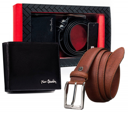 Seturi Cadou - Set cadou barbati portofel si curea din piele naturala Pierre Cardin PTR-ZM-PC31