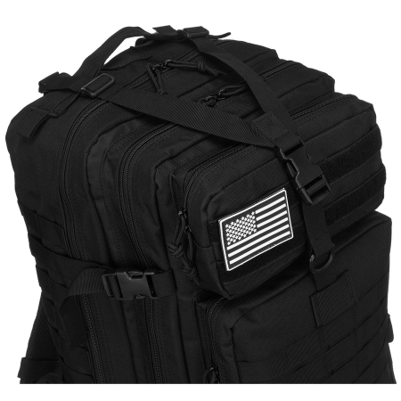Rucsac militar tactic mare, fabricat din nailon negru - Peterson PTR-PTN BL096-8090 BLACK [19]