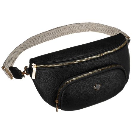 Geantă elegantă de damă din piele ecologică de culoare neagră - Peterson PTR-PTN MIS-01-3520 BLAC [1]