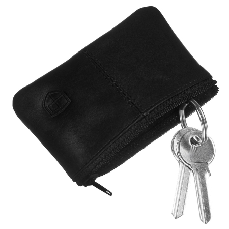 Husă elegantă pentru chei din piele neagră cu închidere cu fermoar - Peterson PTR-PTN BKC-001-TUM-6651 [3]