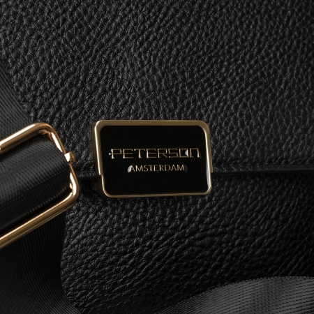 Geantă de umăr neagră pentru femei din piele ecologică cu husă inclusă - Peterson PTN TOR-ALE-22-5128 [3]