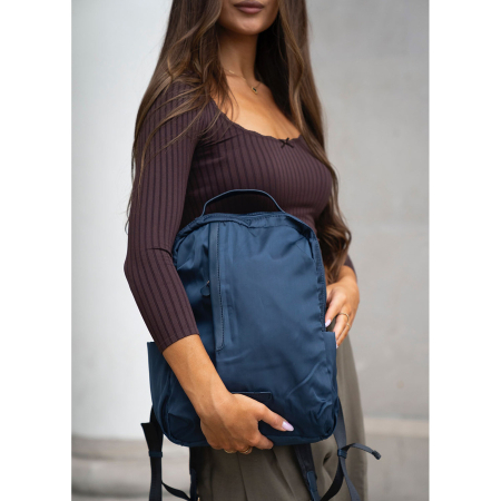 Rucsac de damă din nylon bleumarin cu mâner pentru prindere la valiză - Peterson PTR-PTN JN-09-0054 NAVY [2]