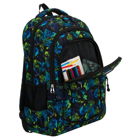 Rucsac școlar din poliester cu model de skateboard - Peterson PTR-PTN BIEDRONKA B25 [5]