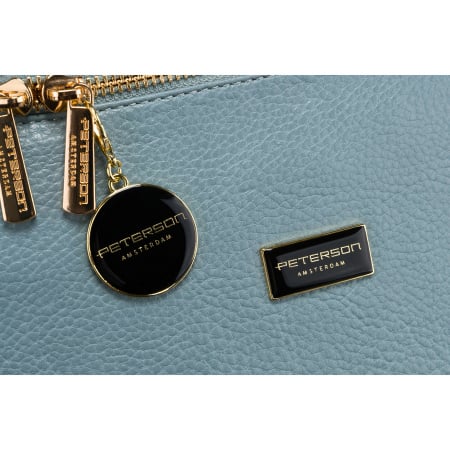 Geantă de damă albastră, geantă de umăr, geantă crossbody, din piele ecologică, Peterson PTR-PTN SSY-3-F19 BLUE [3]