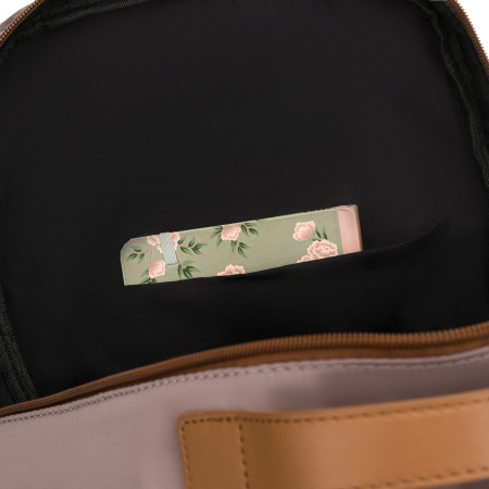 Rucsac bej pentru femei din nailon cu bretele reglabile - Peterson PTR-PTN JN-09-0061 BEIGE [14]