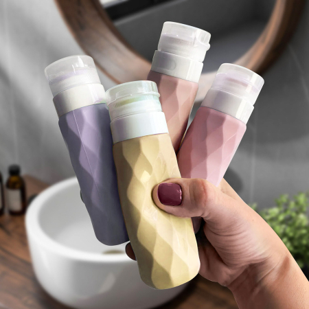 Sticluțe de silicon multicolore, de dimensiuni reduse, ambalate într-o geantă cosmetică - Peterson PTR-SBP-90-SET4-0443 BRO [3]