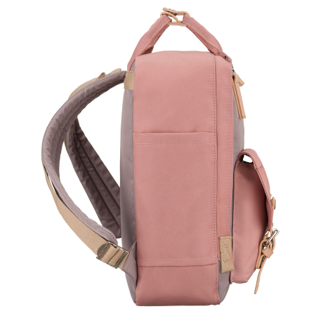 Rucsac de damă roz și gri din poliester și piele ecologică, cu un singur compartiment - Peterson PTR-PTN GAMMA WOODROSE-G [2]