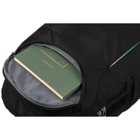 Rucsac urban, încăpător, din nailon negru, cu compartiment pentru laptop - Peterson PTR-PTN 24400-6904 BLACK [12]