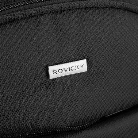 Rucsac de călătorie spațios pentru avion, fabricat din poliester, de culoare neagră - Rovicky PTR-R-MP3-02-7502-BLACK [12]