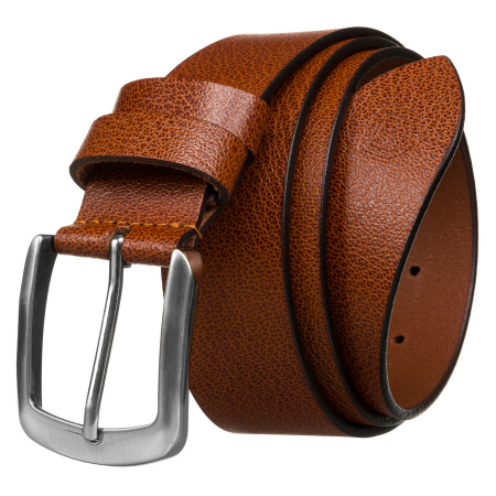  Belts - Curea bărbătească lată din piele naturală, de culoare maro deschis, cu cataramă clasică - Peterson PTR-PTN LTP-TWT-85 TAN