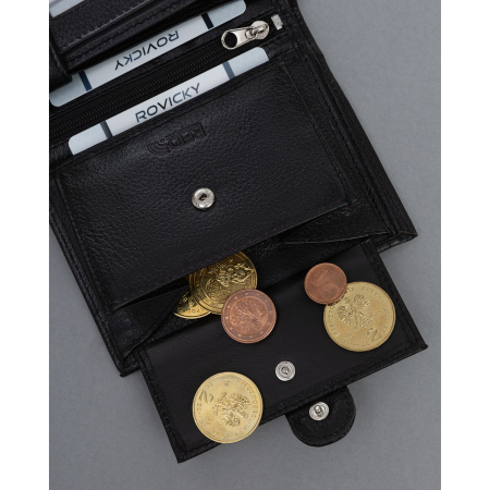 Portofel din piele naturala pentru barbati Cavaldi PTR-N4L-P-PDM-BL BLACK [9]