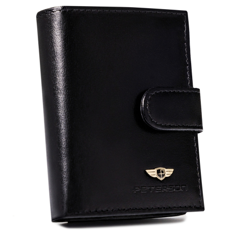 Portofele Barbati - Portofel barbati din piele naturala Peterson PTR-PTN 363Z 2-1-1 BL