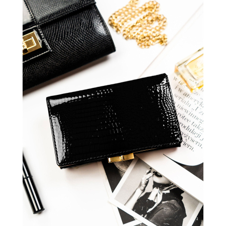 Portofel din piele naturala pentru femei Rovicky PTR-RH-23-1-RS BLACK [4]