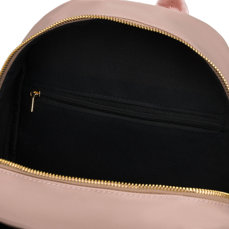 Rucsac mic de damă din nailon și piele ecologică roz - Peterson PTR-PTN JN-17-0436 PINK [15]